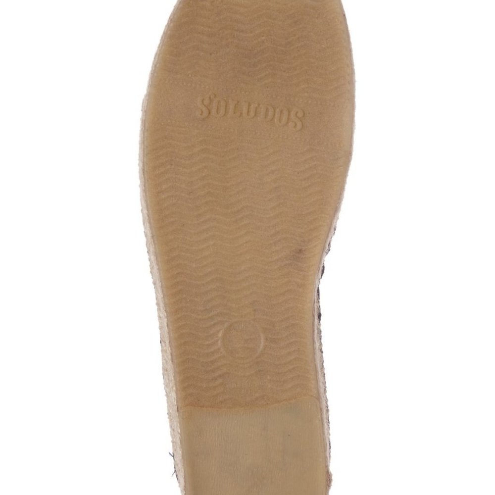 Soludos New Embroidered Platform Espadrilles SlipOn Flats Shoes NIB Navy 9.5๐HP - Picture 6 of 16